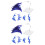 2Sets Flexible Purple Plastic Doll Support Frame for Display 4