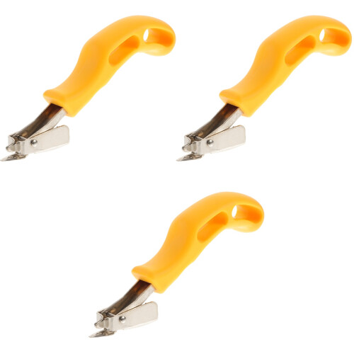 6Pcs Staple Remover Tool Heavy Duty Yellow Upholstery Tack Pullers 2
