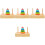 4Sets Creative Stackable Rings Wooden Toy Assorted Colors for Toddlers 3