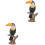 2Pcs Decorative PVC Toucan Simulation Bird Models for Educational Use 5