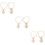 6St Multifunctionele Witte Letterketting Voor En Tas Hanger 9