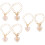 6St Multifunctionele Witte Letterketting Voor En Tas Hanger 7