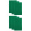 6Pcs Green Polyester Reptile Mat Lightweight Wear-Resistant Bedding 6