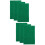 6Pcs Green Polyester Reptile Mat Lightweight Wear-Resistant Bedding 8