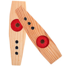 4Pcs Adult Wooden Kazoos Small Assorted Color Beginner Performance Set