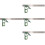 4Pcs Durable Stainless Steel Woodworking Angle Measurement Ruler 7