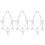 3Pcs Silver Alloy Double-Layer Belt Chains for Women Men Pants Decor 6
