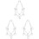 3Pcs Silver Alloy Double-Layer Belt Chains for Women Men Pants Decor 4