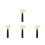 4Pcs Ergonomic Rubber Rollers for Car Wraps Sound Deadening Mat Tool 7