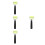4Pcs Ergonomic Rubber Rollers for Car Wraps Sound Deadening Mat Tool 4