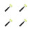 4Pcs Ergonomic Rubber Rollers for Car Wraps Sound Deadening Mat Tool 6