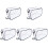 5Pcs White Mesh Flower Germination Box Sturdy Plant Nursery Case 4