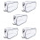 5Pcs White Mesh Flower Germination Box Sturdy Plant Nursery Case 10