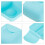 4Pcs Plastic Storage Cases Light Green Carrying Boxes 6