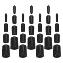 320St Elastische Rubber End Caps Voor Meubelpoten En Beugels Zwart