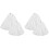 4Pcs White Polyester Drawstring Straining Bags for Juice Wine Brew 4