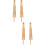 4Pcs Handcrafted Bamboo Umbrella Brackets Khaki Elegant Decor 11