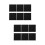 12Pcs Durable Charcoal Filter Pads for Garbage Can Deodorizer Black 8