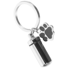 5Pcs Silver Titanium Steel Pet Urn Key Chain Durable Cremation Pendant