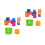 2Pcs Assorted Color Educational Stacker Toys Bath Cups for Kids 10