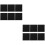 12Pcs Durable Charcoal Filter Pads for Garbage Can Deodorizer Black 7