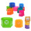 2Pcs Assorted Color Educational Stacker Toys Bath Cups for Kids 2