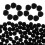 3000Pcs Black Fluffy Balls Multipurpose Pom Pom Decorations 2