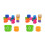 2Pcs Assorted Color Educational Stacker Toys Bath Cups for Kids 8