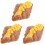 3Pcs PU Artificial Croissant Bread Model Chocolate Fake Bread Decor 4