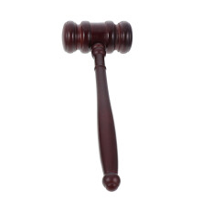 6Pcs Wooden Judge Hammer Toy Dark Brown Role Playing Tool