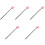 5Pcs Red Plastic Halloween Pitch Fork Devil Costume Party Decoration 5
