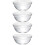 4Pcs Multipurpose Small Glass Bowls Stackable Clear Dessert Containers 7