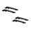 4Pcs Durable Black Motorcycle Chain Protectors Water Resistant Guard 4