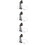 4Pcs Artificial Mini Signal Model Black for Mini Garden and Sand Table 8