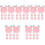 50Pcs Durable Pink Resin Miniature Clock Models for Scene Decor 5