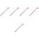 5Pcs Red Plastic Halloween Pitch Fork Devil Costume Party Decoration 6
