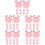 50Pcs Durable Pink Resin Miniature Clock Models for Scene Decor 8