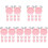 50Pcs Durable Pink Resin Miniature Clock Models for Scene Decor 4