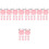 50Pcs Durable Pink Resin Miniature Clock Models for Scene Decor 6