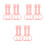 12Pcs Pull Up Bars Pink PP Pull Rings Toddler Walking Assist 8