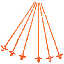 30Pcs Orange Plastic Drain Cleaning Hooks Flexible Hair Clog Removers