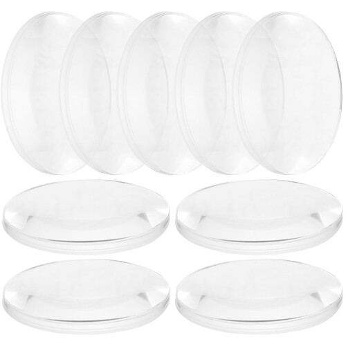 150Pcs Clear Biconvex Lenses for Physics Experiment and Teaching Tools