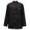3Pcs Black Long Sleeve Chef Coat Breathable Restaurant Uniform 1