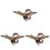 3Pcs Assorted Dinosaur Toys Plastic Ornamental Realistic Decor 3