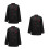 3Pcs Black Long Sleeve Chef Coat Breathable Restaurant Uniform 7