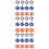 36Pcs Table Football Balls Colorful Hips Material Replacement Set 10