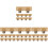 4Sets Wood Memo Holders Multi-Color Tabletop Decorative Clips 4