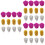 36Pcs Unique Assorted Color Pom Poms Performance Props 8