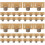 4Sets Wood Memo Holders Multi-Color Tabletop Decorative Clips 7