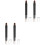 4Pcs Reusable Black ABS Eye Makeup Brush Set Eye Shadow Pens 4